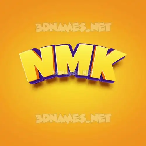 nmk in Orange Toon style - 3D name wallpaper nmk in Orange Toon style - 3D name wallpaper