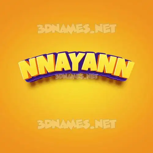 nnayann in Orange Toon style - 3D name wallpaper nnayann in Orange Toon style - 3D name wallpaper