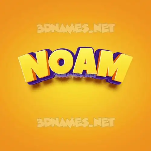 noam in Orange Toon style - 3D name wallpaper noam in Orange Toon style - 3D name wallpaper