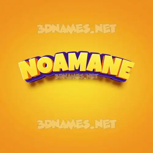 noamane in Orange Toon style - 3D name wallpaper noamane in Orange Toon style - 3D name wallpaper