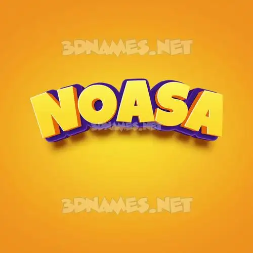 noasa in Orange Toon style - 3D name wallpaper noasa in Orange Toon style - 3D name wallpaper