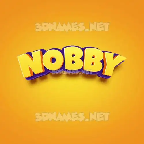 nobby in Orange Toon style - 3D name wallpaper nobby in Orange Toon style - 3D name wallpaper