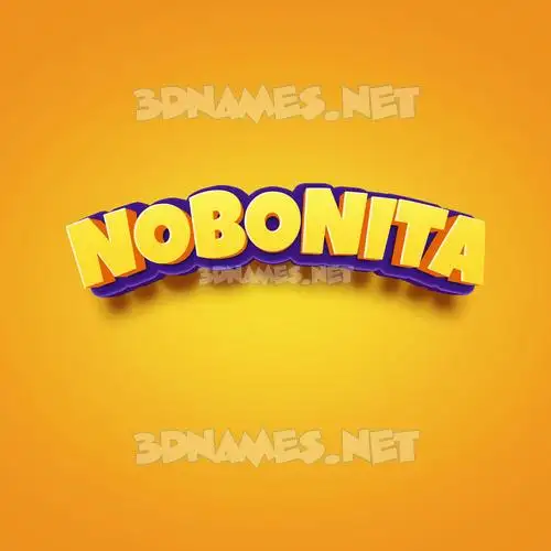 nobonita in Orange Toon style - 3D name wallpaper nobonita in Orange Toon style - 3D name wallpaper