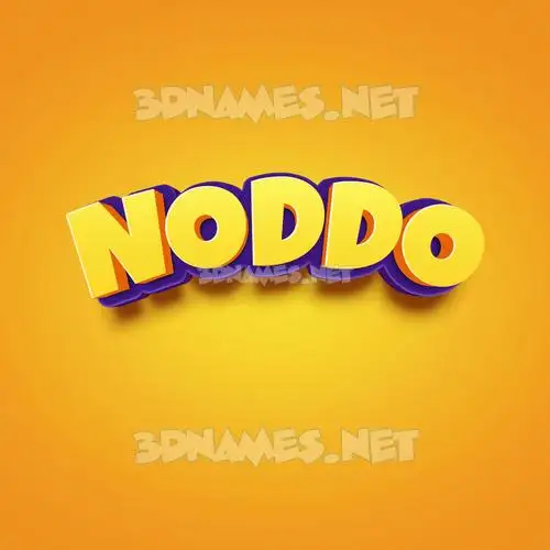 noddo in Orange Toon style - 3D name wallpaper noddo in Orange Toon style - 3D name wallpaper