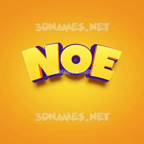 noe in Orange Toon style - 3D name wallpaper noe in Orange Toon style - 3D name wallpaper