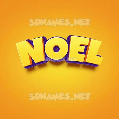 noel in Orange Toon style - 3D name wallpaper noel in Orange Toon style - 3D name wallpaper