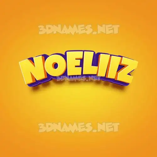noeliiz in Orange Toon style - 3D name wallpaper noeliiz in Orange Toon style - 3D name wallpaper