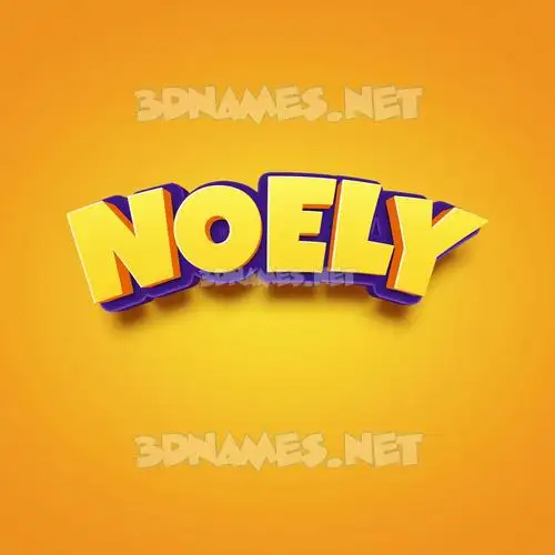 noely in Orange Toon style - 3D name wallpaper noely in Orange Toon style - 3D name wallpaper