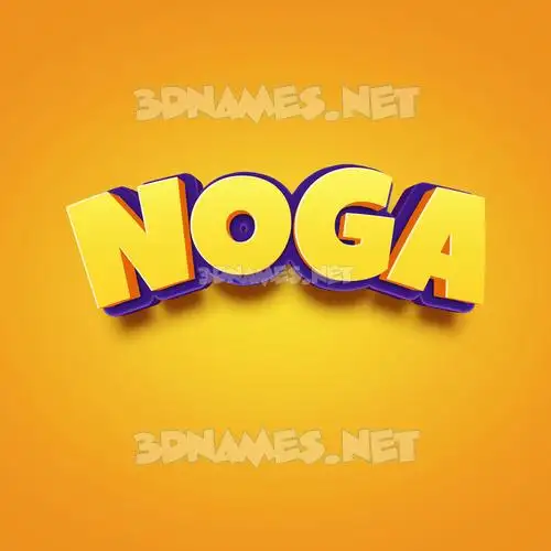 noga in Orange Toon style - 3D name wallpaper noga in Orange Toon style - 3D name wallpaper