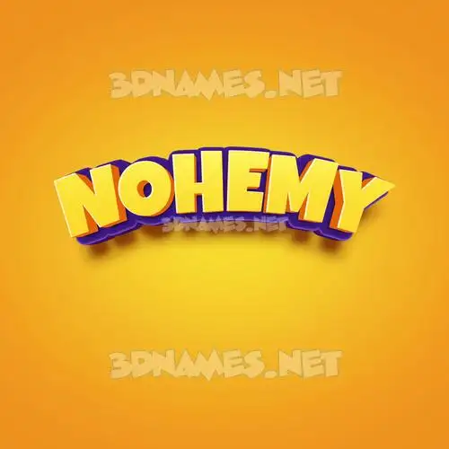 nohemy in Orange Toon style - 3D name wallpaper nohemy in Orange Toon style - 3D name wallpaper