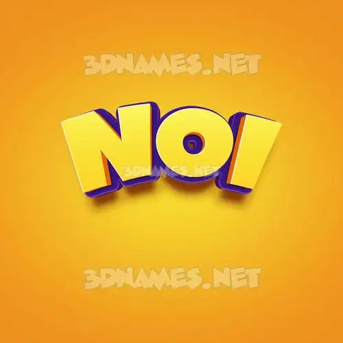 noi in Orange Toon style - 3D name wallpaper