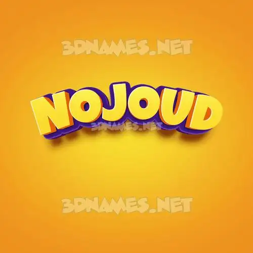 nojoud in Orange Toon style - 3D name wallpaper nojoud in Orange Toon style - 3D name wallpaper