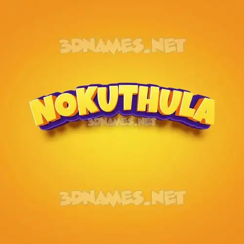 nokuthula in Orange Toon style - 3D name wallpaper nokuthula in Orange Toon style - 3D name wallpaper