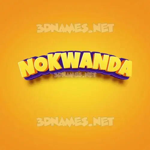 nokwanda in Orange Toon style - 3D name wallpaper nokwanda in Orange Toon style - 3D name wallpaper