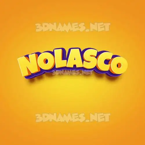 nolasco in Orange Toon style - 3D name wallpaper nolasco in Orange Toon style - 3D name wallpaper