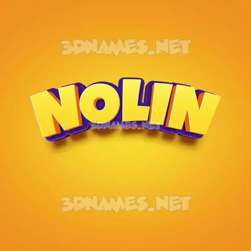 nolin in Orange Toon style - 3D name wallpaper nolin in Orange Toon style - 3D name wallpaper