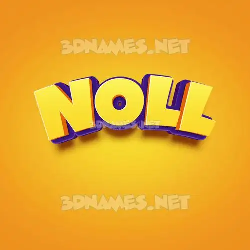 noll in Orange Toon style - 3D name wallpaper noll in Orange Toon style - 3D name wallpaper