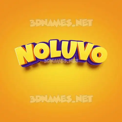 noluvo in Orange Toon style - 3D name wallpaper noluvo in Orange Toon style - 3D name wallpaper