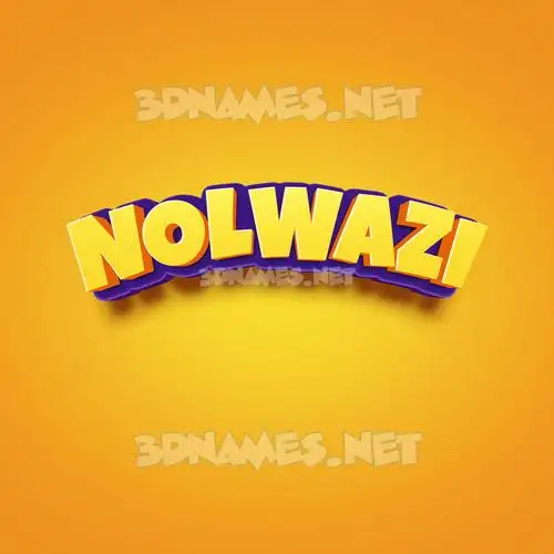 nolwazi in Orange Toon style - 3D name wallpaper nolwazi in Orange Toon style - 3D name wallpaper