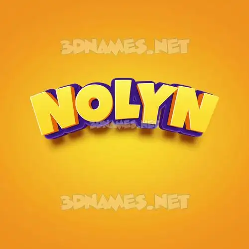 nolyn in Orange Toon style - 3D name wallpaper nolyn in Orange Toon style - 3D name wallpaper