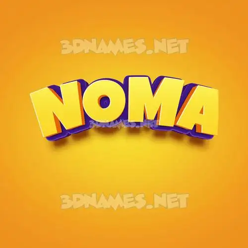 noma in Orange Toon style - 3D name wallpaper noma in Orange Toon style - 3D name wallpaper