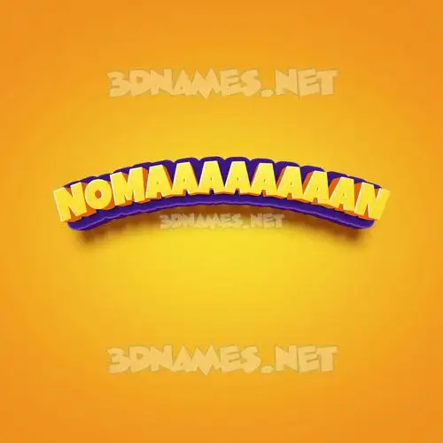 nomaaaaaaaan in Orange Toon style - 3D name wallpaper nomaaaaaaaan in Orange Toon style - 3D name wallpaper