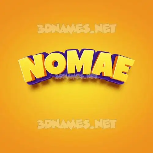 nomae in Orange Toon style - 3D name wallpaper nomae in Orange Toon style - 3D name wallpaper