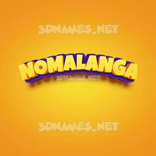 nomalanga in Orange Toon style - 3D name wallpaper nomalanga in Orange Toon style - 3D name wallpaper