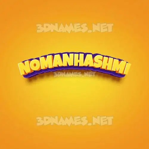 nomanhashmi in Orange Toon style - 3D name wallpaper nomanhashmi in Orange Toon style - 3D name wallpaper