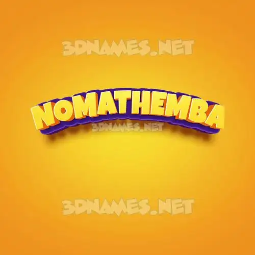 nomathemba in Orange Toon style - 3D name wallpaper nomathemba in Orange Toon style - 3D name wallpaper