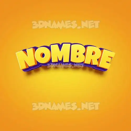 nombre in Orange Toon style - 3D name wallpaper nombre in Orange Toon style - 3D name wallpaper