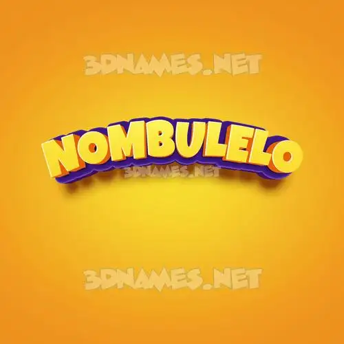 nombulelo in Orange Toon style - 3D name wallpaper nombulelo in Orange Toon style - 3D name wallpaper