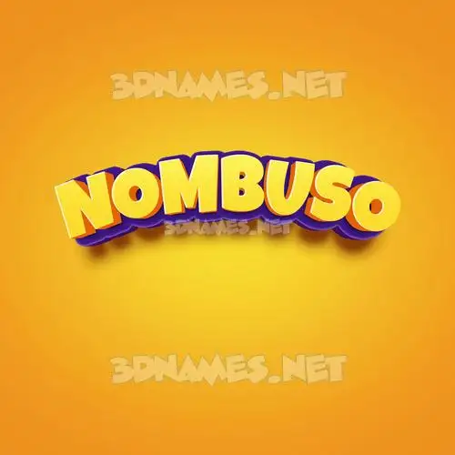 nombuso in Orange Toon style - 3D name wallpaper nombuso in Orange Toon style - 3D name wallpaper