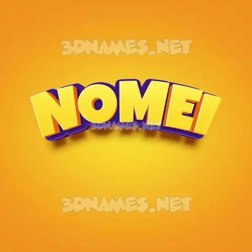 nomei in Orange Toon style - 3D name wallpaper nomei in Orange Toon style - 3D name wallpaper