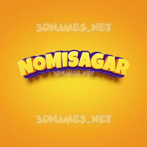 nomisagar in Orange Toon style - 3D name wallpaper nomisagar in Orange Toon style - 3D name wallpaper
