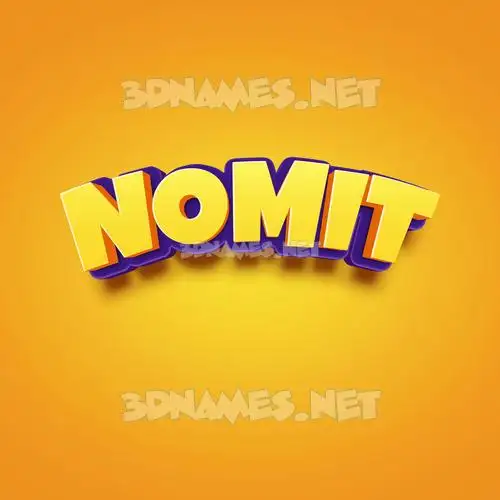nomit in Orange Toon style - 3D name wallpaper nomit in Orange Toon style - 3D name wallpaper