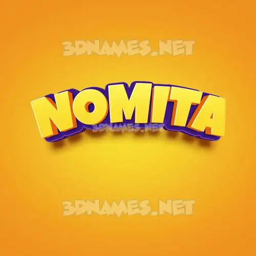 nomita in Orange Toon style - 3D name wallpaper nomita in Orange Toon style - 3D name wallpaper