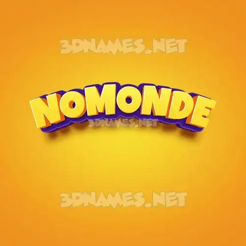nomonde in Orange Toon style - 3D name wallpaper nomonde in Orange Toon style - 3D name wallpaper