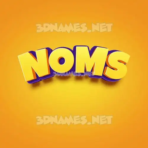 noms in Orange Toon style - 3D name wallpaper noms in Orange Toon style - 3D name wallpaper