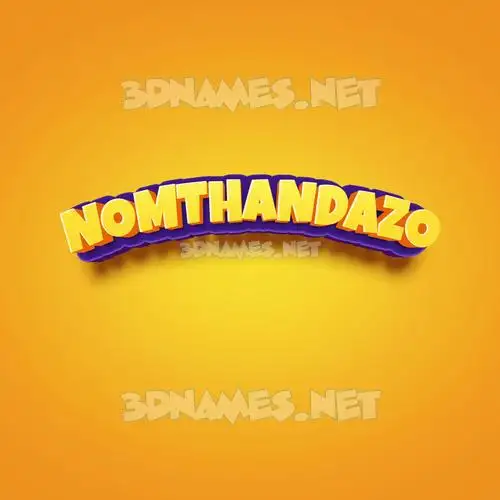 nomthandazo in Orange Toon style - 3D name wallpaper nomthandazo in Orange Toon style - 3D name wallpaper