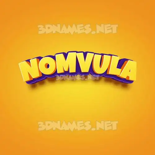nomvula in Orange Toon style - 3D name wallpaper nomvula in Orange Toon style - 3D name wallpaper