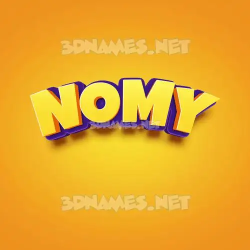nomy in Orange Toon style - 3D name wallpaper nomy in Orange Toon style - 3D name wallpaper