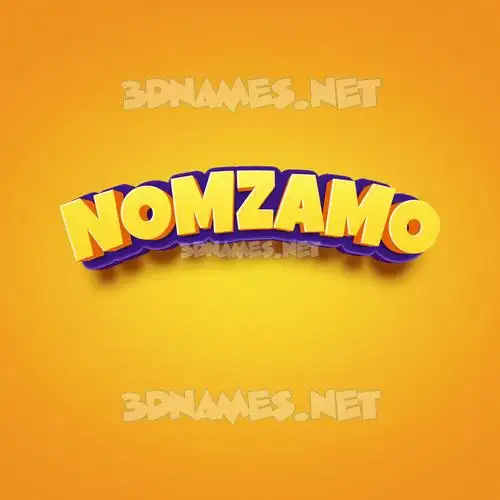 nomzamo in Orange Toon style - 3D name wallpaper nomzamo in Orange Toon style - 3D name wallpaper