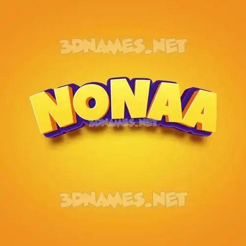 nonaa in Orange Toon style - 3D name wallpaper nonaa in Orange Toon style - 3D name wallpaper