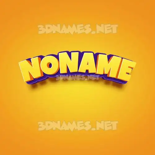 noname in Orange Toon style - 3D name wallpaper noname in Orange Toon style - 3D name wallpaper