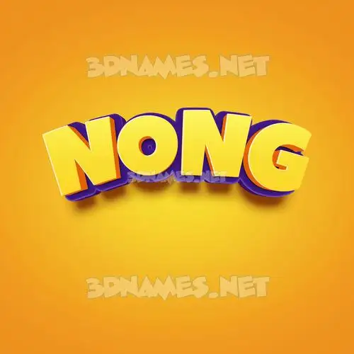 nong in Orange Toon style - 3D name wallpaper nong in Orange Toon style - 3D name wallpaper
