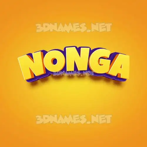 nonga in Orange Toon style - 3D name wallpaper nonga in Orange Toon style - 3D name wallpaper