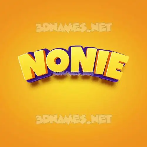 nonie in Orange Toon style - 3D name wallpaper nonie in Orange Toon style - 3D name wallpaper