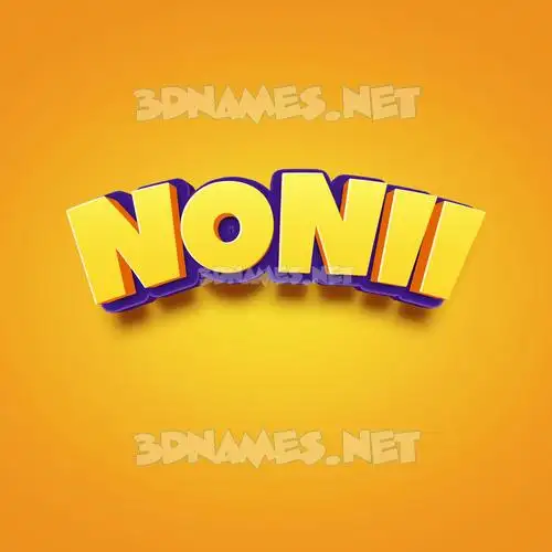 nonii in Orange Toon style - 3D name wallpaper nonii in Orange Toon style - 3D name wallpaper