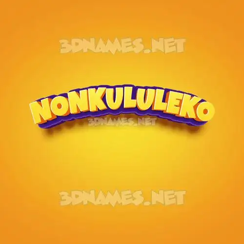 nonkululeko in Orange Toon style - 3D name wallpaper nonkululeko in Orange Toon style - 3D name wallpaper